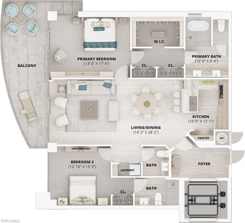 2583 1st St #1502, Fort Myers